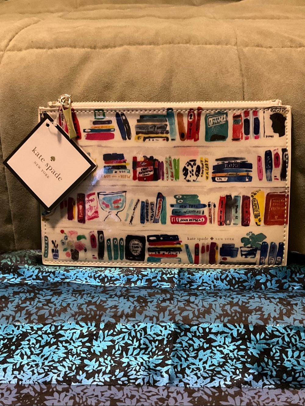 NWT kate spade New York Bella Bookshelf Pencil Pouch